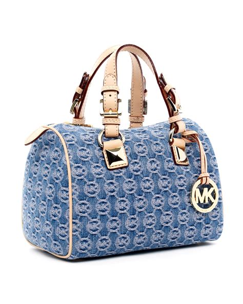 michael kors denim purse tote|Michael Kors jet set.